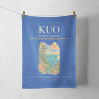 Thumbnail for Kuopio Airport (KUO) design on blue towel