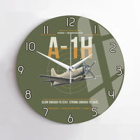 Thumbnail for A-1H Skyraider design on green army no frame wall clock