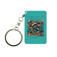 Thumbnail for VINTAGE G4470 - The Apprentice And The Turbine - Designed Key Chain design on turquoise