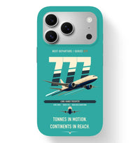 Thumbnail for Boeing 777F design on turquoise magsafe iphone case