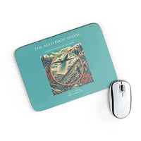 Thumbnail for VINTAGE G4490 - The Seed Drop Spring - Designed Mouse Pads design on turquoise rectangle