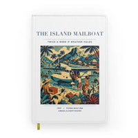 Thumbnail for VINTAGE G4065 - The Island Mailboat - Designed Notebooks design on white