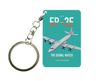 Thumbnail for EP-3E ARIES II design on turquoise designed key chain, double-side print