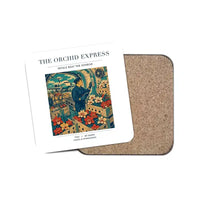 Thumbnail for The Orchid Express - Designed Coasters design on white 1-piece