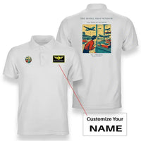 Thumbnail for VINTAGE G4381 - The Model Shop Window - Double-Side Polo T-Shirt design on white+name