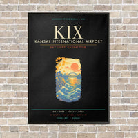 Thumbnail for Kansai International Airport Osaka KIX - Canvas Framed - Black