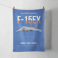 Thumbnail for F-15EX Eagle II Connect Carry Control design on blue towel