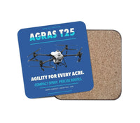 Thumbnail for DJI Agras T25 design on blue 1 piece coaster
