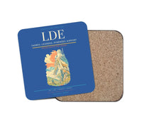 Thumbnail for Tarbes–Lourdes–Pyrénées Airport (LDE) design on blue 1 piece coaster
