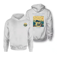 Thumbnail for VINTAGE G4517 - The Desert Landing Ground - Double-Side Hoodie design on white double side