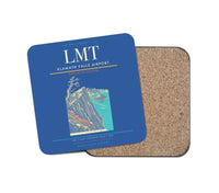 Thumbnail for Klamath Falls Airport (LMT) design on blue 1 piece coaster