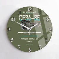 Thumbnail for CF34-8E design on green army no frame wall clock