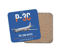 Thumbnail for P-3C Orion design on blue 1 piece coaster