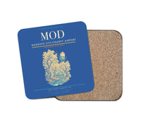 Thumbnail for Modesto City-County Airport (MOD) design on blue 1 piece coaster