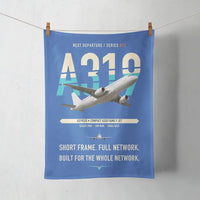 Thumbnail for Airbus A319ceo design on blue towel