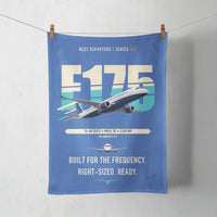 Thumbnail for Embraer E175 design on blue towel