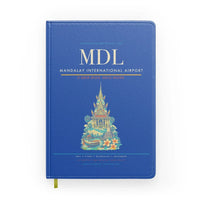 Thumbnail for Mandalay International Airport (MDL) design on blue notebook