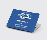 Thumbnail for Cessna Citation Sovereign+ design on blue MacBook case