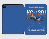 Thumbnail for KC-130J SUPER HERCULES design on blue ipad tablet case