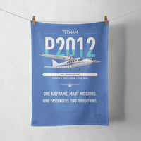 Thumbnail for Tecnam P2012 Traveller design on blue towel