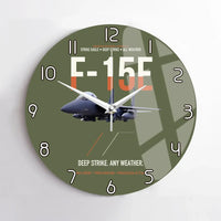 Thumbnail for F-15E Strike Eagle Deep Strike Any Weather design on green army no frame wall clock