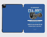 Thumbnail for CF6-80E1 design on blue ipad tablet case