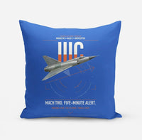 Thumbnail for Dassault Mirage IIIC design on blue pillow