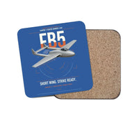 Thumbnail for de Havilland Vampire FB5 design on blue 1 piece coaster