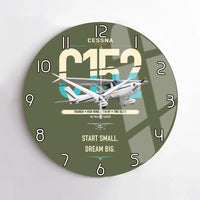 Thumbnail for Cessna 152 design on green army no frame wall clock