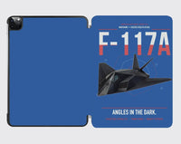Thumbnail for F-117A Nighthawk design on blue ipad tablet case