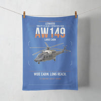 Thumbnail for Leonardo AW149 design on blue towel