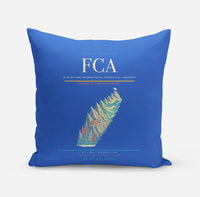 Thumbnail for Glacier Park International Airport (FCA) design on blue pillow
