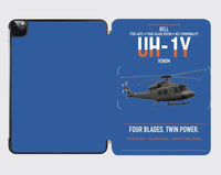 Thumbnail for Bell UH-1Y Venom design on blue ipad tablet case