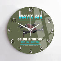 Thumbnail for DJI Mavic Air design on green army no frame wall clock