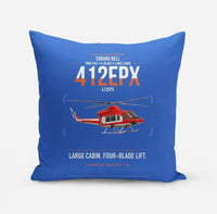 Thumbnail for SUBARU Bell 412EPX design on blue pillow
