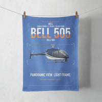 Thumbnail for Bell 505 design on blue towel