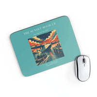 Thumbnail for VINTAGE G4277 - The Sunset Moor-Up - Designed Mouse Pads design on turquoise rectangle