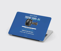 Thumbnail for TRENT XWB-84 design on blue MacBook case