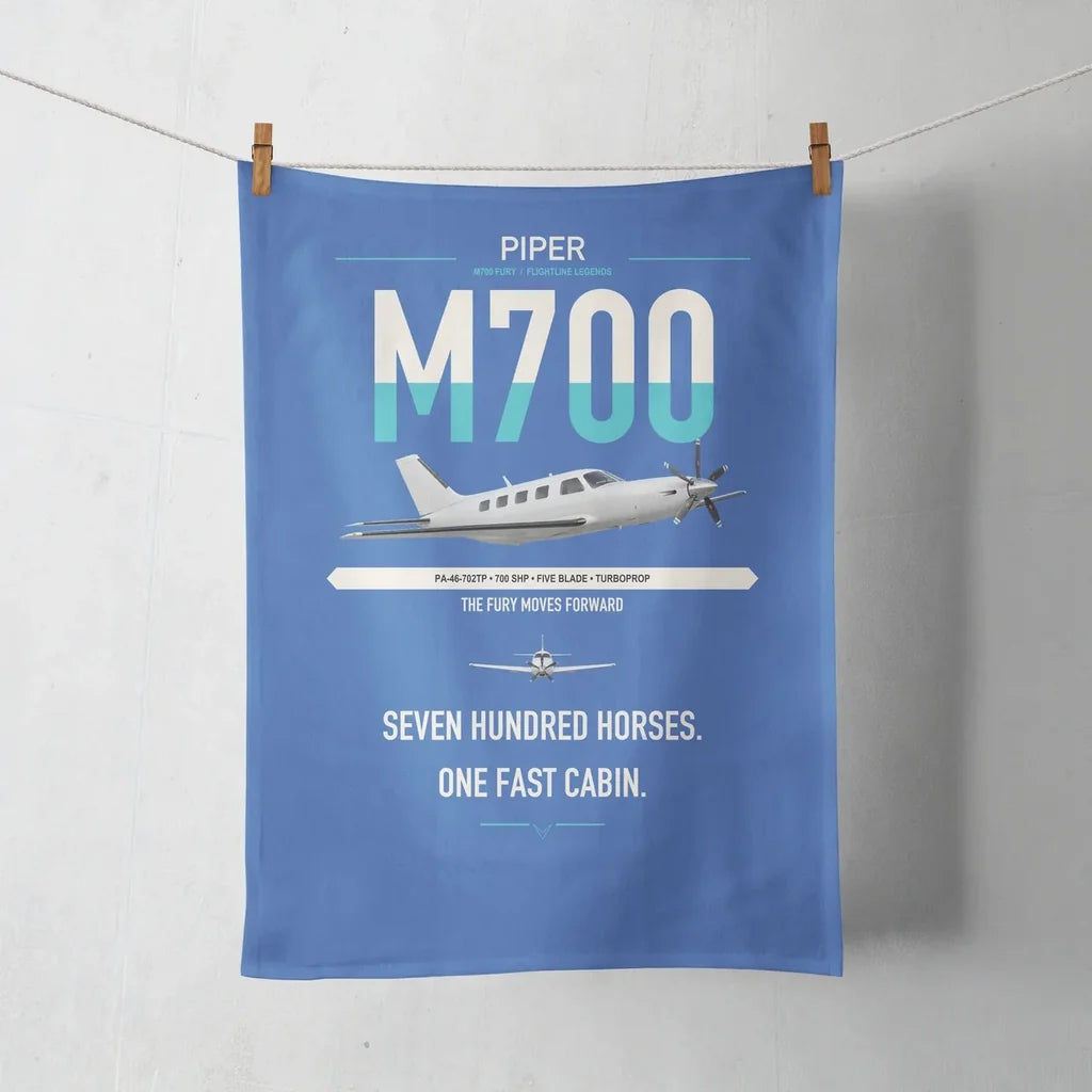 Piper M700 Fury design on blue towel