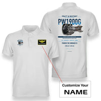 Thumbnail for PW1900G design on white polo with custom name badge