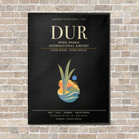 Thumbnail for King Shaka International Airport DUR - Canvas Framed - Black