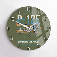 Thumbnail for Boeing P-12E design on green army no frame wall clock