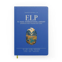 Thumbnail for El Paso International Airport (ELP) design on blue notebook