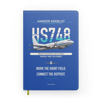 Thumbnail for Hawker Siddeley HS 748 Series 2A design on blue notebook