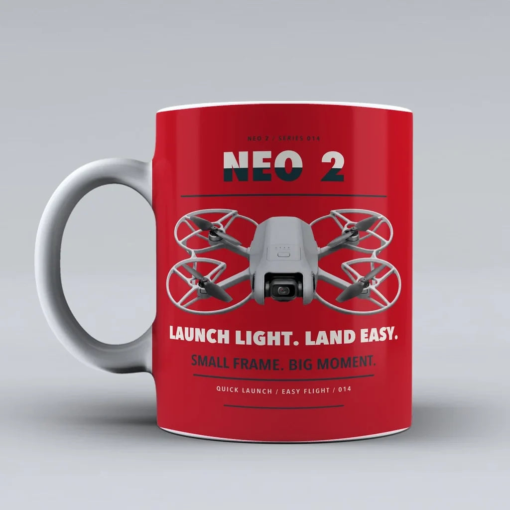 Neo 2 Mug design on red dji
