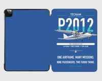 Thumbnail for Tecnam P2012 Traveller design on blue ipad tablet case