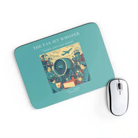 Thumbnail for VINTAGE G4464 - The Fan Jet Whisper - Designed Mouse Pads design on turquoise rectangle