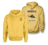 Thumbnail for Denel Rooivalk Mk 1F design on yellow double-side hoodie, double-side print