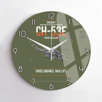Thumbnail for Sikorsky CH-53E Super Stallion design on green army no frame wall clock