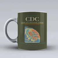 Thumbnail for Cedar City Regional Airport (CDC) airport code design on green army ceramic mug